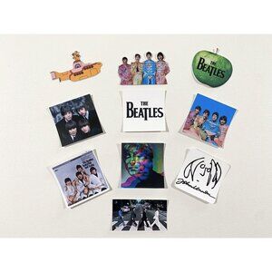 The Beatles Vinyl Sticker Lot (10 Stickers) psychedelic classic rock